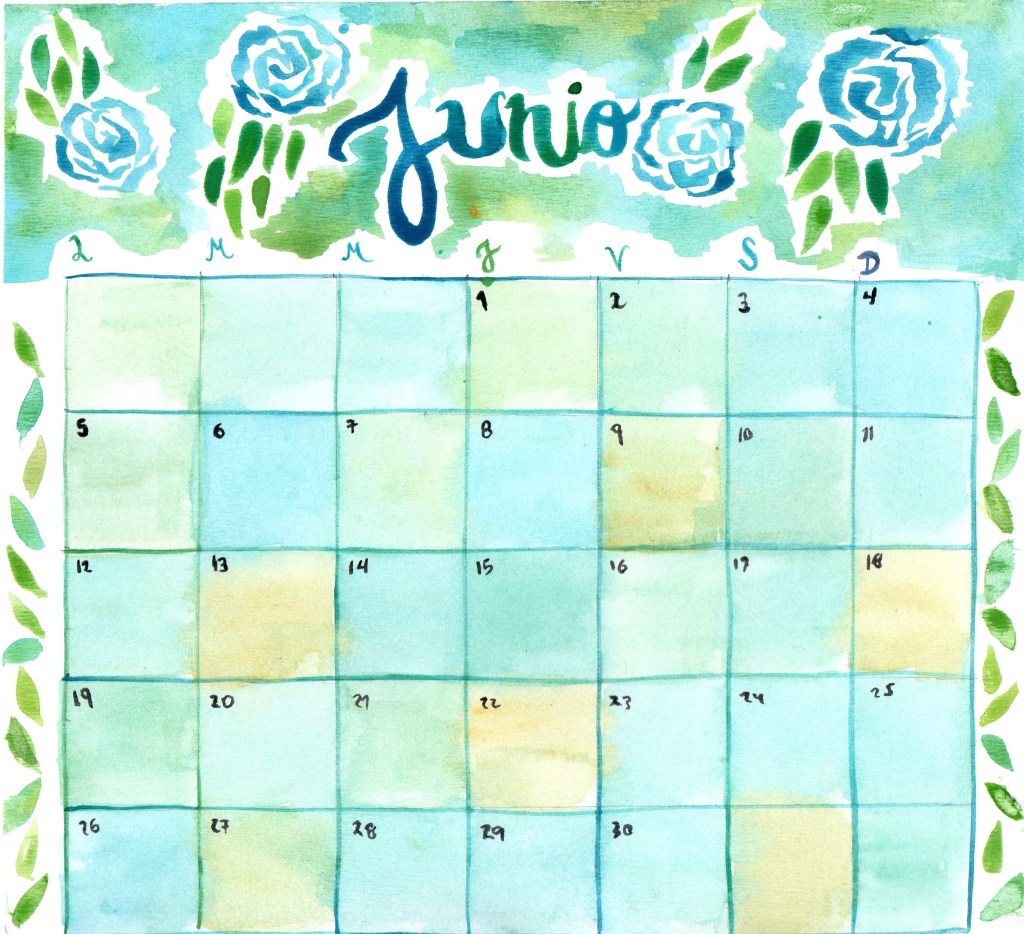 Calendario Junio