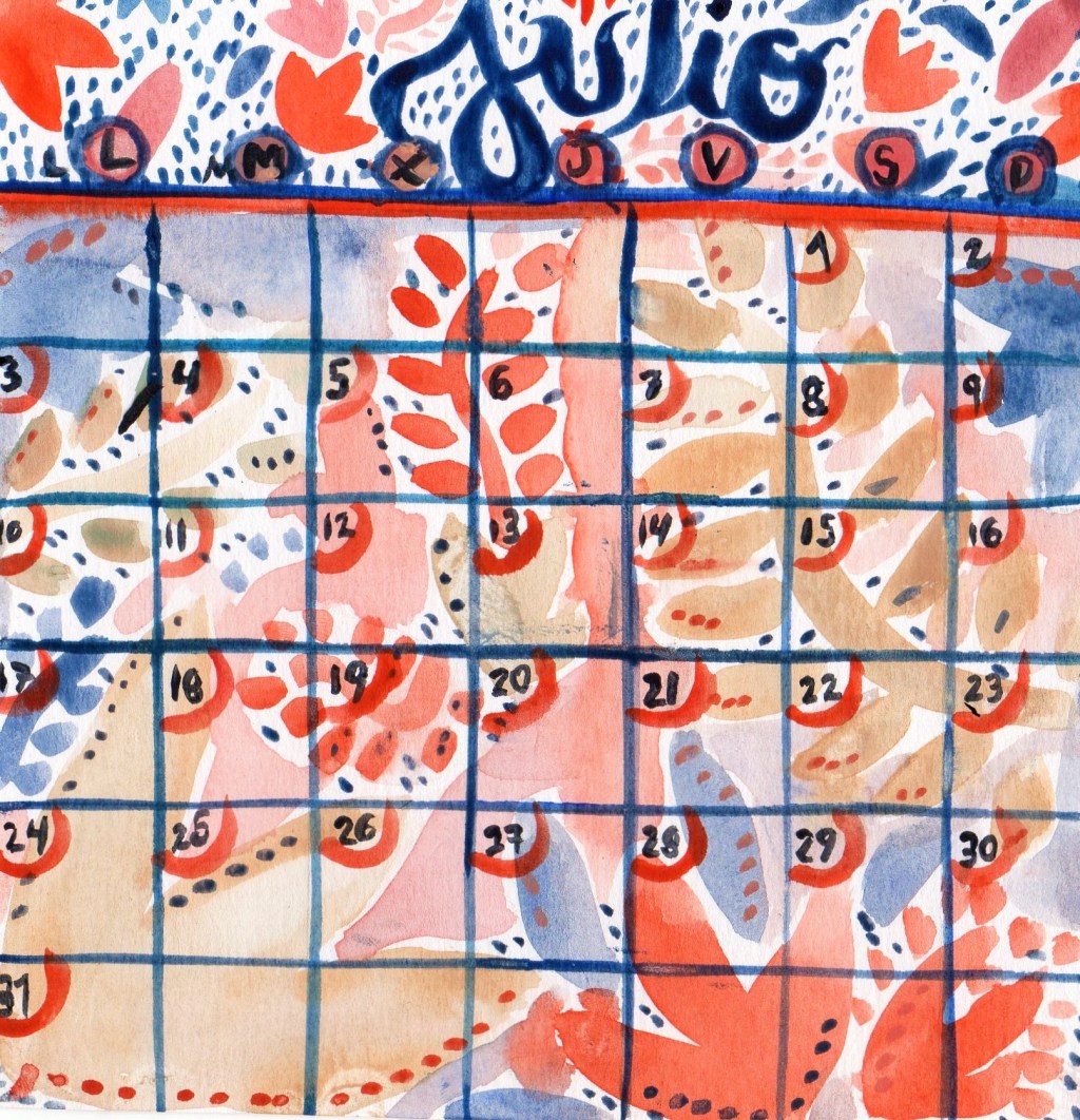 Calendario Julio